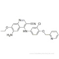 3-Quinolinecarbonitrile, 6-amino-4-[[3-chloro-4-(2-pyridinylmethoxy)phenyl]amino]-7-ethoxy- CAS 848139-78-6